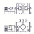 2017 LDH série coulter tipo máquina de mistura, SS misturador hidráulico, horizontal misturador de hélice